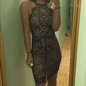 Navy blue lace dress